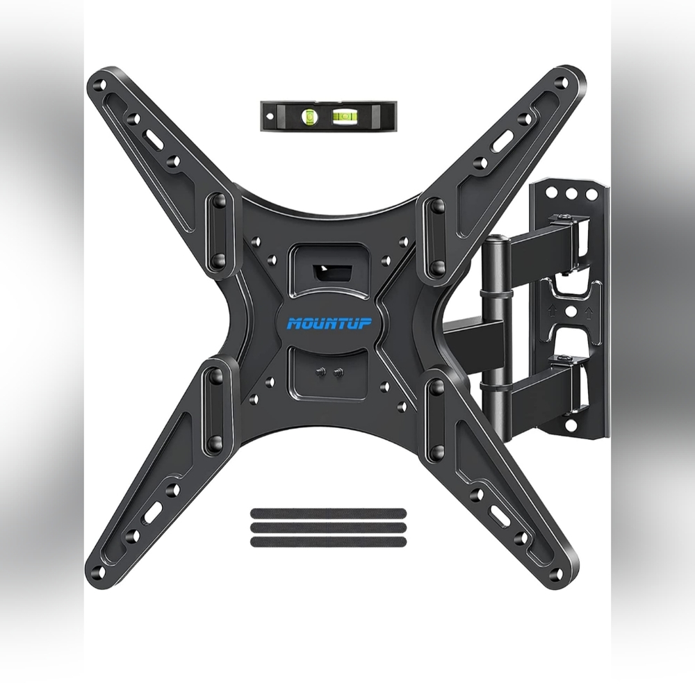 MOUNTUP TV Wall Mount, TV Mount Swivel and Tilt Full Motion for Most 26-55 Inch
